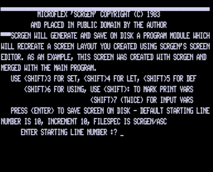 Screen shot